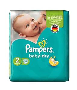 پوشک کامل بچه Pampers(آلمانی), حاوی لوسیون، سایز 2 (33 عددی) 