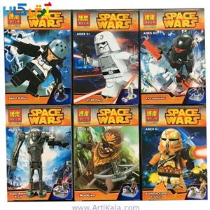 آدمک های لگویی جنگ ستارگان مدل Bela 10384 Space Wars   6 آدمک لگویی جنگ ستارگان در یک بسته