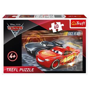 پازل 60 تکه ترفل  مدل مسابقه رالی ماشین ها ی 3 - Trefl - Puzzles - 60 - Race -  Cars 3