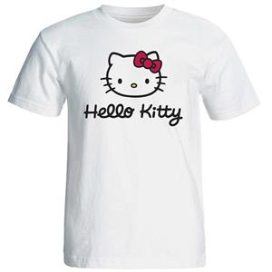 تی شرت استین کوتاه زنانه شین دیزاین طرح هلو کیتی کد 4408 