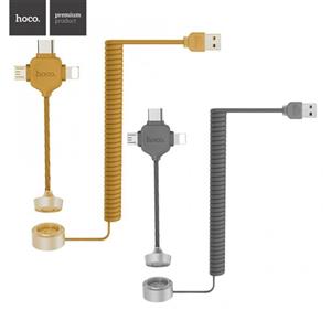 کابل سه کاره هوکو Hoco U19 3 in 1 Magnetic Adsorption