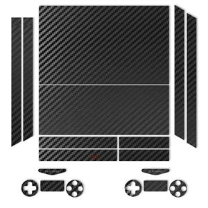 برچسب ماهوت مدلBlack Carbon-fiber Texture مناسب برای کنسول بازی PS4