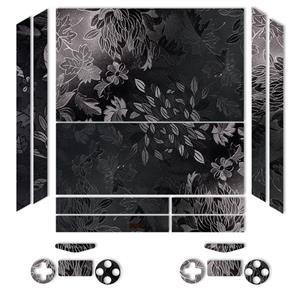 برچسب ماهوت مدلBlack Wild-flower Texture مناسب برای کنسول بازی PS4 MAHOOT Black Wild-flower Texture Sticker for PS4