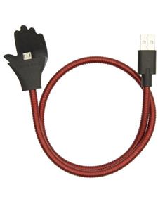 کابل تبدیل USB به micro USB سومگ مدل Flexible-قرمز 