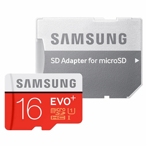 کارت حافظه microSDXC سامسونگ مدل Evo Plus کلاس 10 استاندارد UHS-I U3 سرعت 80MBps همراه با آداپتور SD ظرفیت16 گیگابایت Samsung Evo Plus UHS-I U3 Class 10 80MBps microSDXC Card With Adapter - 16GB