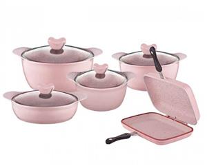 سرویس قابلمه 10 پارچه چدن گرانیت راسل مدل R-404