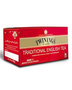 Twinings تی بگ سنتی انگلیسی  25 عددی 