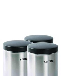 ست ظرف نگهدارنده حبوبات 3 عددی استیل سام ست