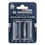 Daewoo Alkaline plus Power C Battery Pack of 2
