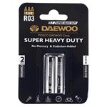 Daewoo Super Heavy Duty AAA Battery Pack of 2