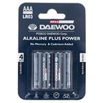 Daewoo Alkaline plus Power AAA Battery Pack of 4
