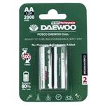 Daewoo Ni-MH Rechargeable AA Battery Pack of 2