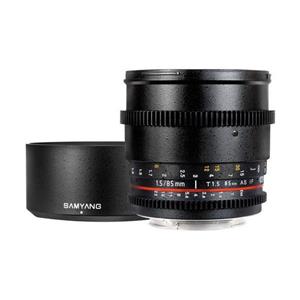 لنز دوربین فیلم برداری سامیانگ مدل  85mm T1.5 Cine Lens for Canon EF Samyang 85mm T1.5 Cine Lens for Canon EF