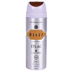 اسپری زنانه دیوایز مدل Etlac Lavinne حجم 200 میلی لیتر