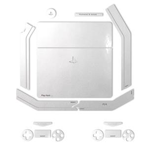 برچسب ماهوت مدلMetallic White مناسب برای کنسول بازی PS4 Slim MAHOOT Metallic White Sticker for PS4 Slim