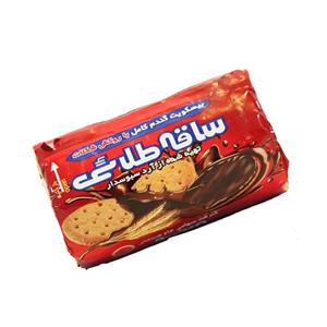بیسکویت ساقه طلایی با روکش شکلات مینو 200 گرم Minoo Saghe Talaie Sweetmeal Biscuit With Chocolate Coated 200gr 