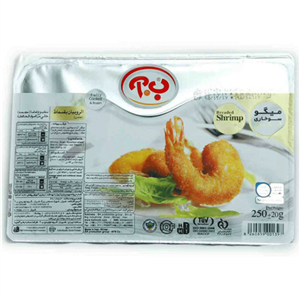 میگو سوخاری گلدن ب.ا 250 گرم B.A Breaded Shrimp Cooked Gr 