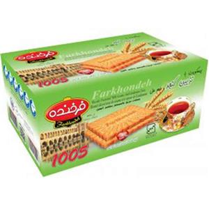 بیسکویت پذیرایی با تزئین کنجد فرخنده – 900 گرم