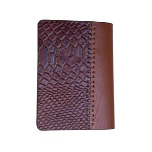 جلد مدارک طرح کروکودیل رویال چرم کدM54-Brown 