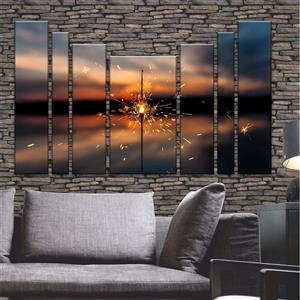 تابلو دیواری  7 تکه مین آرت کد MA137 MinArt code mA137 wall art