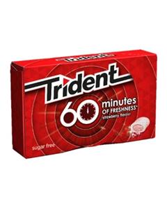 Trident آدامس توت فرنگی جدید 60 minutes Trident 