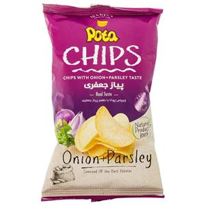 چیپس پیاز و جعفری پوتا مقدار 65 گرم Pota Chips With Onion And Parsley Taste 65gr