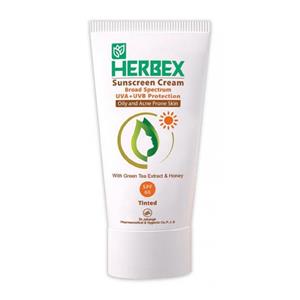 Herbex بژتیره هربکس SPF60کرم ضدافتاب 