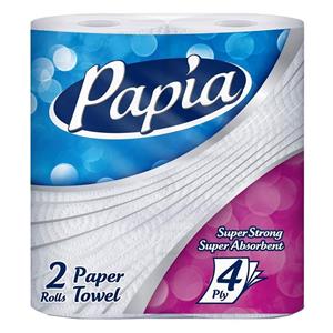 دستمال حوله کاغذی پاپیا بسته 2 عددی Papia Towel Paper 2pcs 