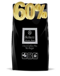 Solace ساشه قهوه 2 در 1 رژیمی - بدون شکر 15 عددی سولیس 