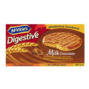 بیسکوییت دایجستیو با روکش شکلات شیری مک ویتیز مقدار 200 گرم Mc Vities Milk Chocolate Digestive Biscuit 200gr