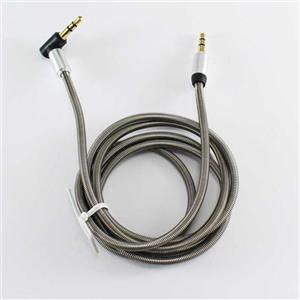 کابل انتقال صدای 3.5 میلی متری فلزی پرومکس مدل PM-100 AUX به طول 1 متر PROMAX PM-100 AUX METAL SPRING Audio Cable 1M