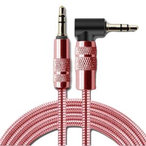 کابل انتقال صدای 3.5 میلی متری فلزی پرومکس مدل PM-100 AUX به طول 1 متر PROMAX PM-100 AUX METAL SPRING Audio Cable 1M