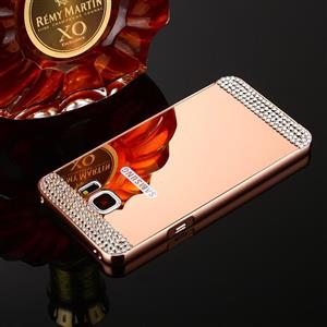 قاب محکم گوشی Samsung سامسونگ گلکسی Diamond Mirror Case for Galaxy S6 Edge Plus آینه ای نگین دار 