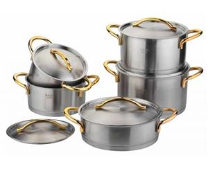 سرویس قابلمه استیل 10 پارچه راسل کد R-170G