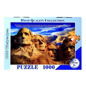   پازل 1000 تکه ترنم طرح Mount Rushmore به همراه یک عدد کیسه پازل ravensburger