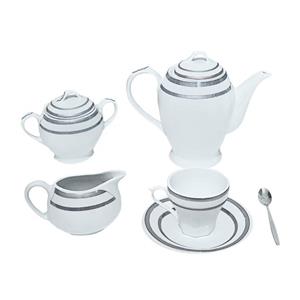 سرویس چای خوری 23 پارچه مورانو طرح ورساچه پلاتین Morano Platin Versace 23 Pieces Tea Set