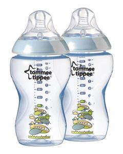 Tommee Tippee شیشه شیر طلقی دو عددی 340 میلی لیتری