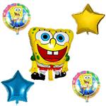 بادکنک بانیبو مدل Spong Bob مجموعه 5 عددی