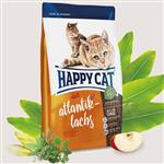 غذای خشک ارگانیک گربه happy cat هپی کت طعم ماهی سالمون(سوپر پرمیوم)- 1٫4 کیلویی