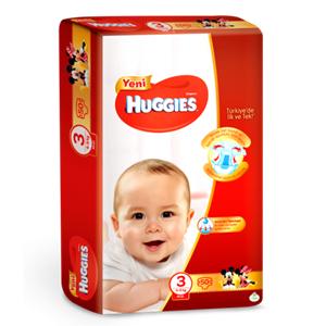 پوشک هاگیز قرمز سایز 3 huggies