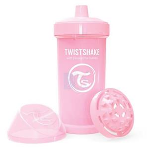 لیوان آبمیوه خوری 360  میل صورتی تویست شیک  Twistshake 