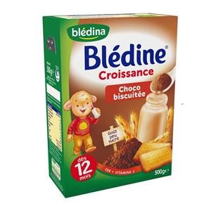غذای کودک پودر بیسکوییت و کاکائو 12 ماه بلدین bledine