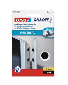 Tesa ON  OFF General Purpose Stick On Coins 55226-00000 black چسب نر و ماده سکه ای