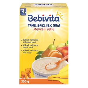 غذای کودک شیر و غلات و میوه ببویتا Bebivita