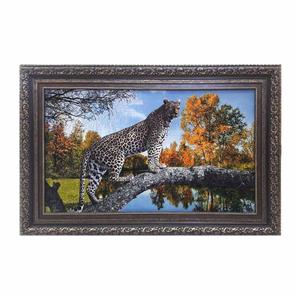 تابلو فرش دستباف طرح ببر روی درخت Handmade Carpet frame tiger on the tree 