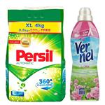 Persil 360 Cleanliness Washing Mashine Powder And Vernel Wild Rose Fabric Softener Pack