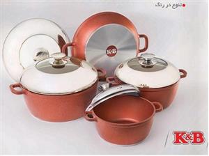 سرویس 8 پارچه گرانیت کلاسیک کویر تفلون