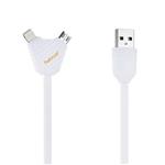 کابل تبدیل USB به لایتینینگ و Micro USB هترون مدل HCA100 به طول یک متر