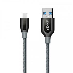 کابل تبدیل USB 3.0 به USB-C انکر مدل +A8169 PowerLine طول 1.8 متر Anker A81690A1 PowerLine Plus USB-C To USB 3.0 Cable 1.8m