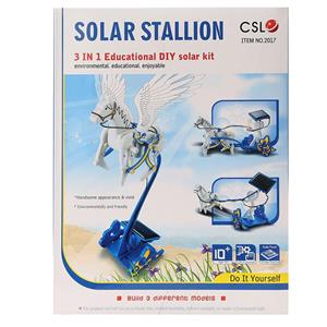 کیت آموزشی ربات خورشیدی 3× 1  مدل اسب مسابقه 